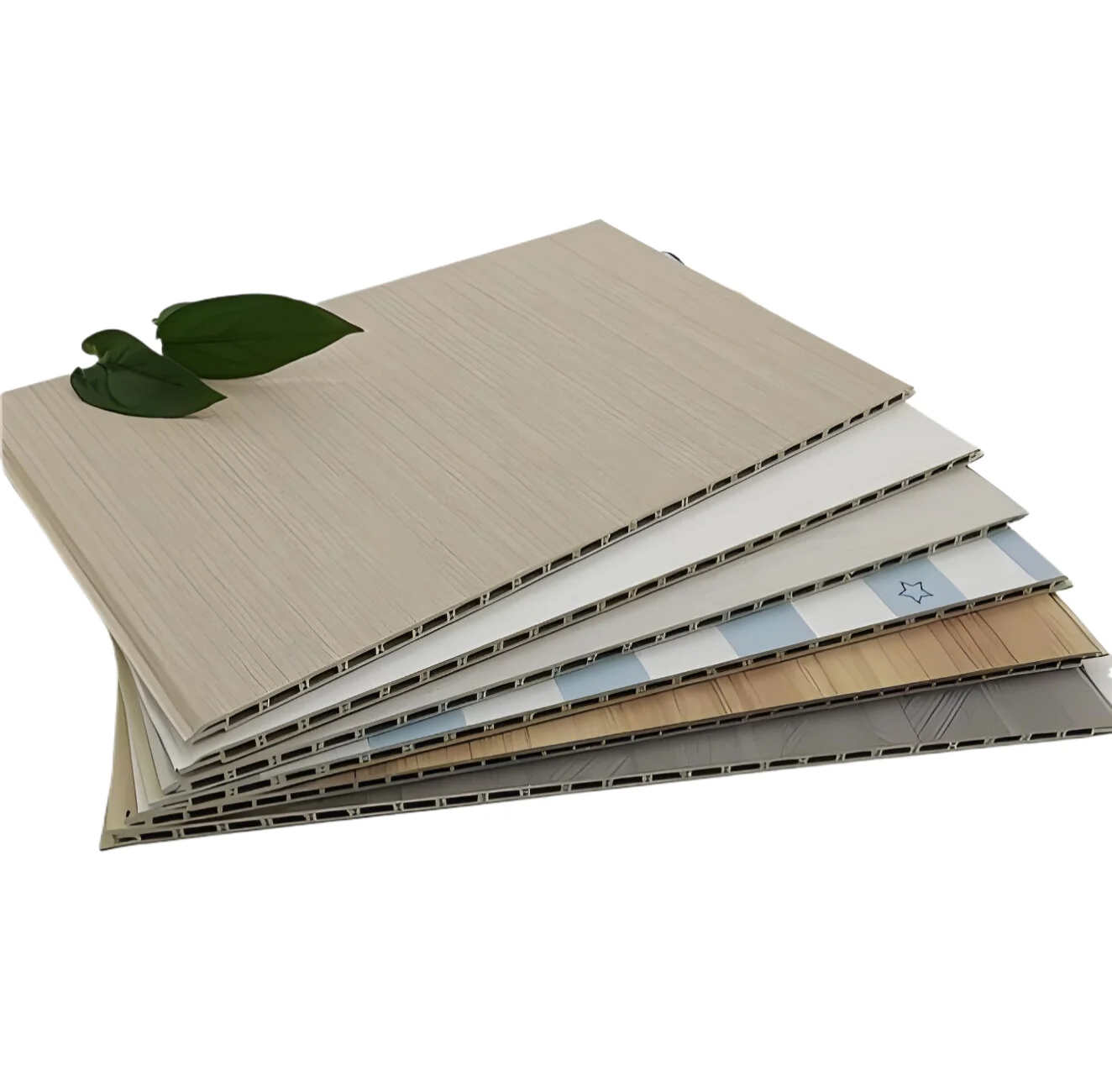 Polyurethane wall panel for interior decoration, bamboo wood fiber integrated wall panel