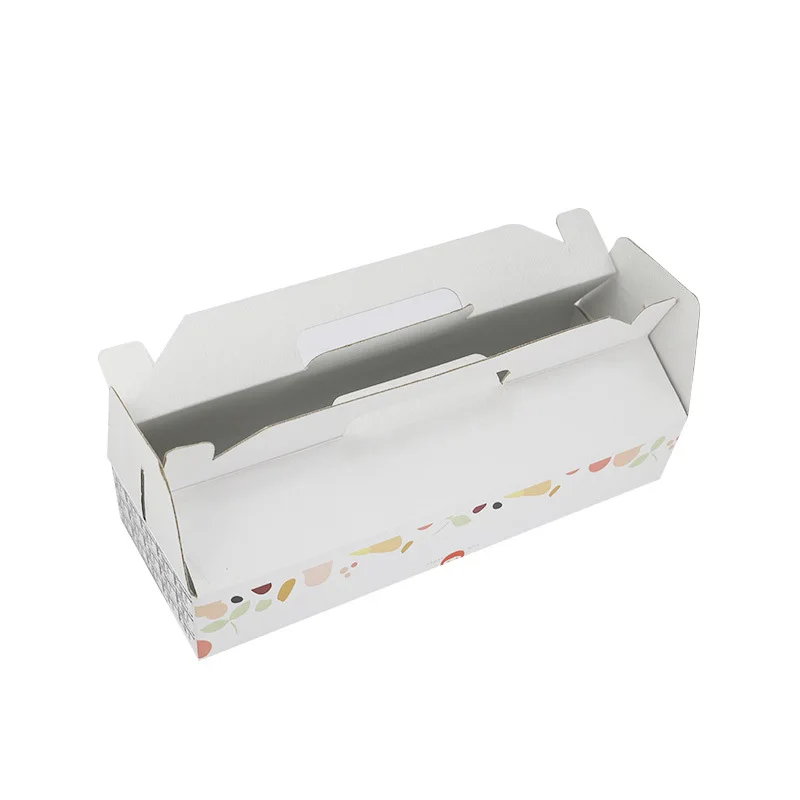 Source manufacturer portable corrugated custom food packaging corrugated paper box customization