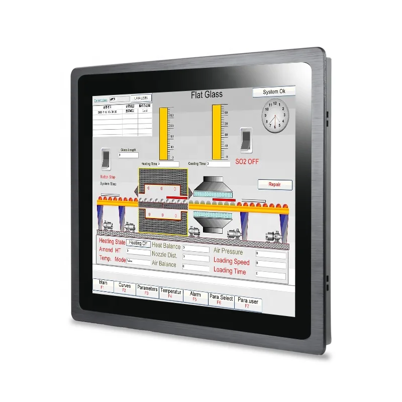 7 12.1 18.5 inch 4:3 16:9 Ratio Panel Mount IP65 Flat Capacitive/Resistive Industrial Touchscreen Lcd Monitor for Kiosk