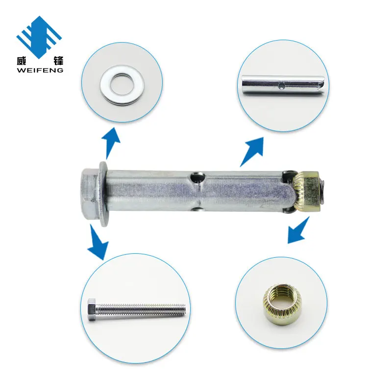 Anchor Nut With Hexagon Sleeve Stainless Steel Expansion Screw Sleeve Anchor