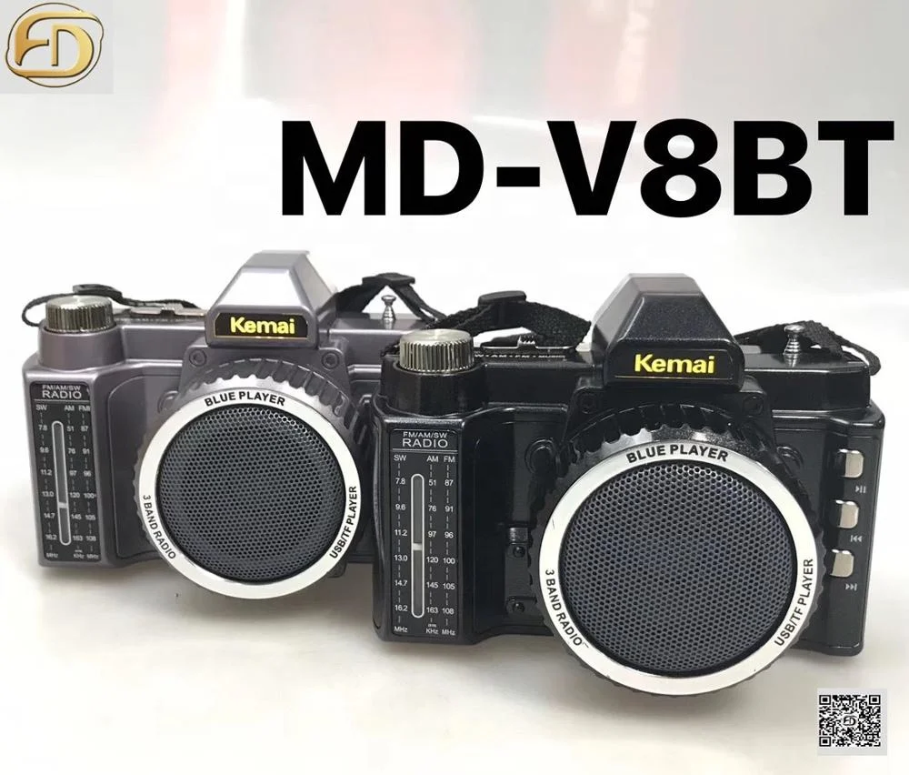 Kemai MD-V8BT FM AM SW 3 диапазона аккумуляторная радио с USB SD TF