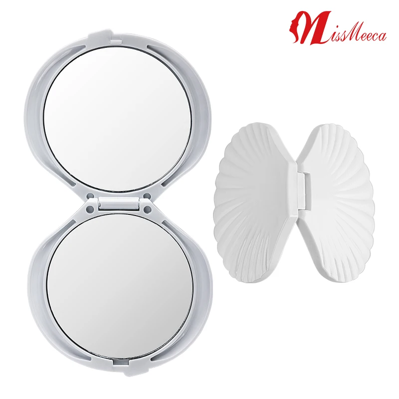 Vanity Handheld Pocket Mini Foldable Beauty Compact Small Shell  Miroir Espejos Decorativos Espejo Decorativo Makeup Mirror
