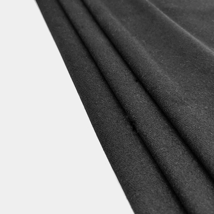 400GSM 50% wool Single side overcoating woolen fabric for winter jacket in stock items