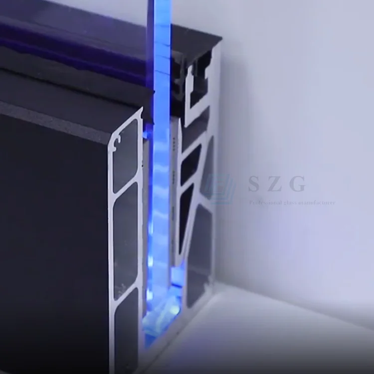 Glass balustrade railing for outdoor steps glass handrail fence double glazed handrails balustrade aluminium railing for balcony