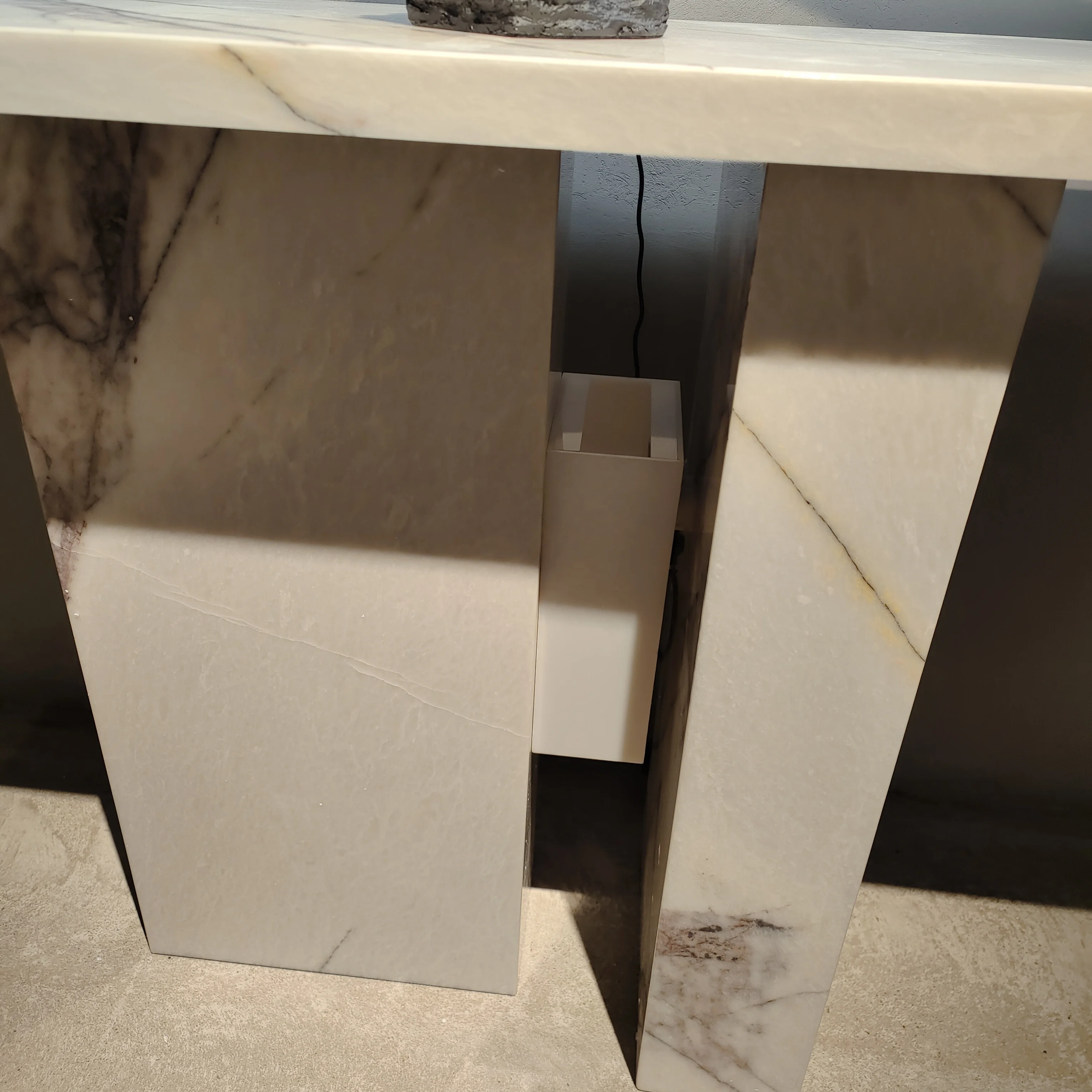 luxury living room furniture wall console table natural marble design home decorative console table