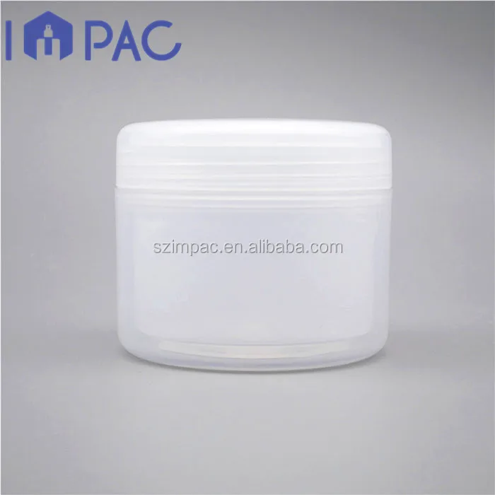 Double wall 4 ounce empty face cream jars clear PP container 120ml