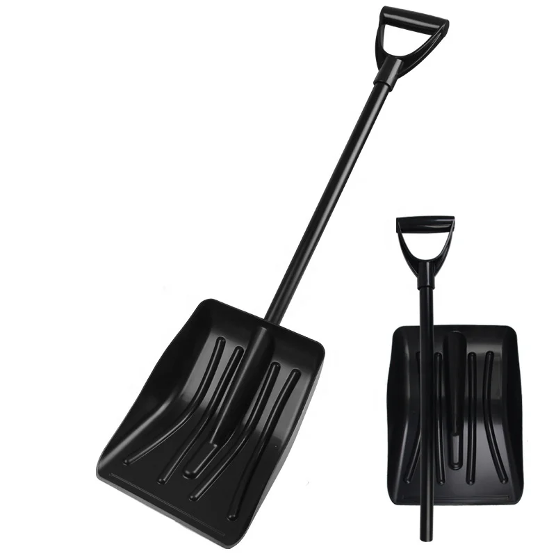 15 Inch Black Snow Shovel Garden Leaf Clear Snow Sand Mud Removal Scooper Tool for Winter Driveway Car