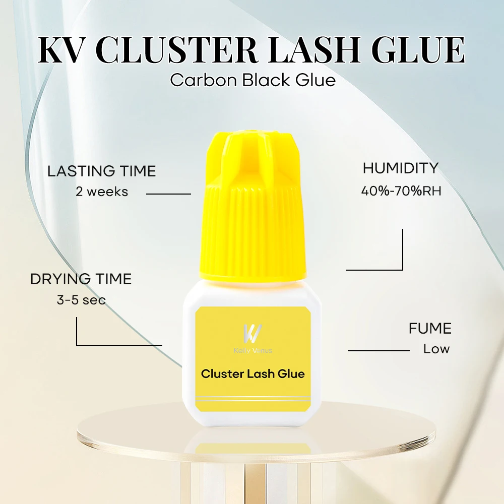 KV 2 weeks waterproof bond and seal diy eyelash glue cluster lash glue adhesive