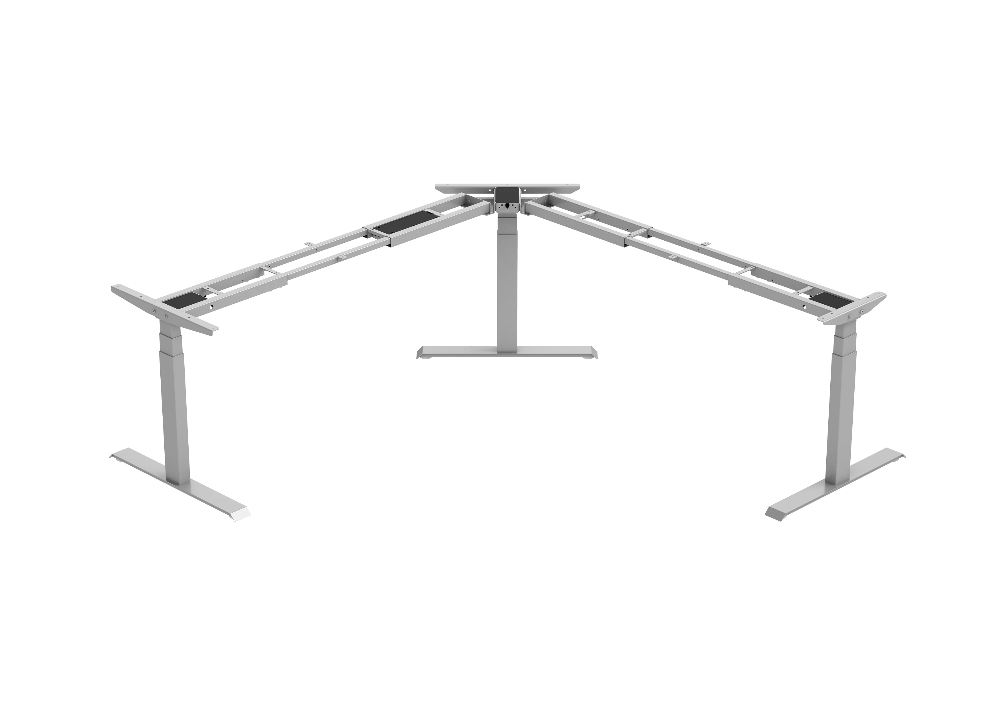 3 Legs Corner Office Desk L Shape Ergonomic Executive Height Adjustable Standing Desk Frame