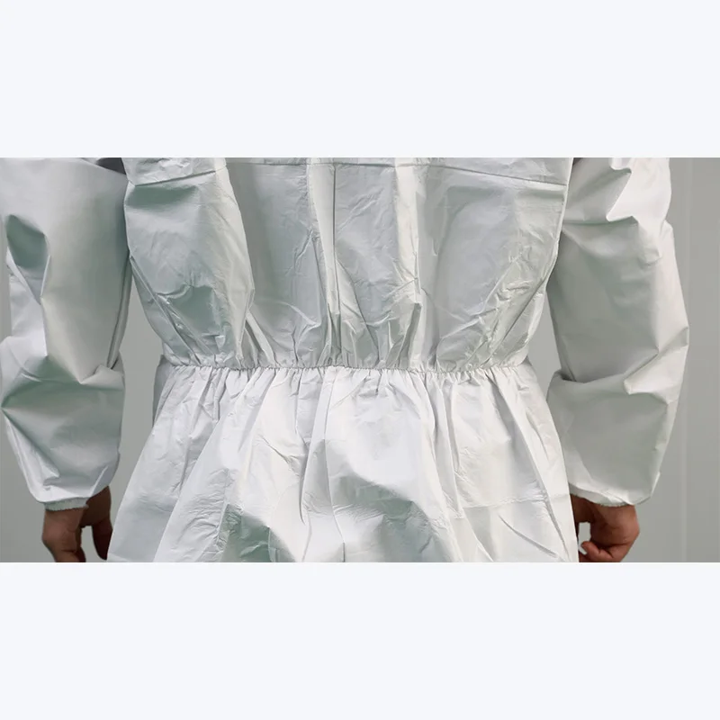 Guardwear OEM ODM En 14126 Одноразовый комбинезон противоэпидемический химический спрей костюм для биобезопасности