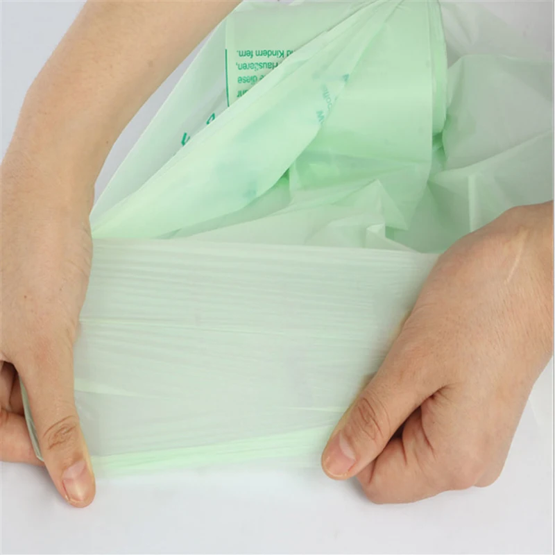 
biodegradable dustbin bags astm d6400 bags eco bin liner drawstring trash bag 