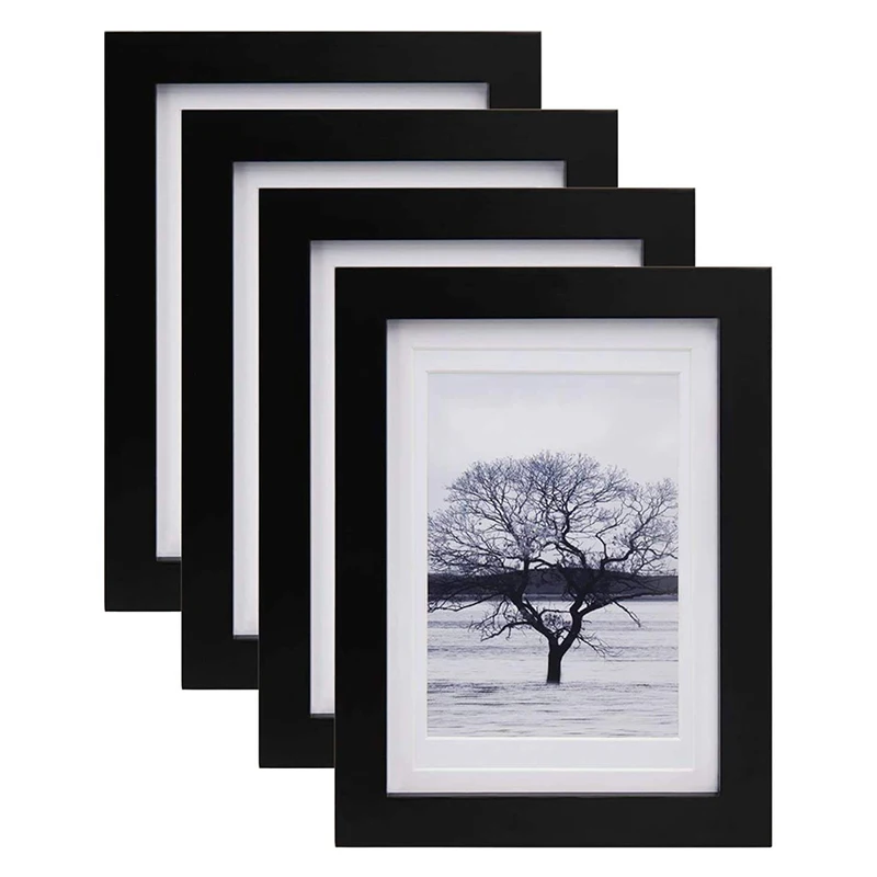 Hot sale A1,a2,a3,a4,a5,4x6,5x7,6x8,8x10,11x14,12x16,12x18,16x20,18x24,24x36 Black White Poster Photo Frame Picture Wood MDF