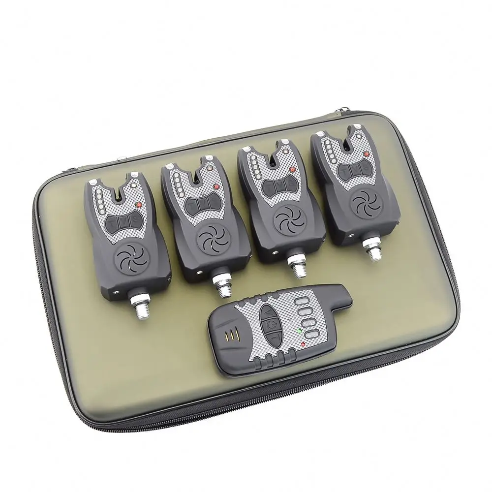 Topline Wireless Fishing Bite Alarm Set With Range Test Function 1+4 Carp Fishing Alarm And Receiver Carp Fishing Tackle