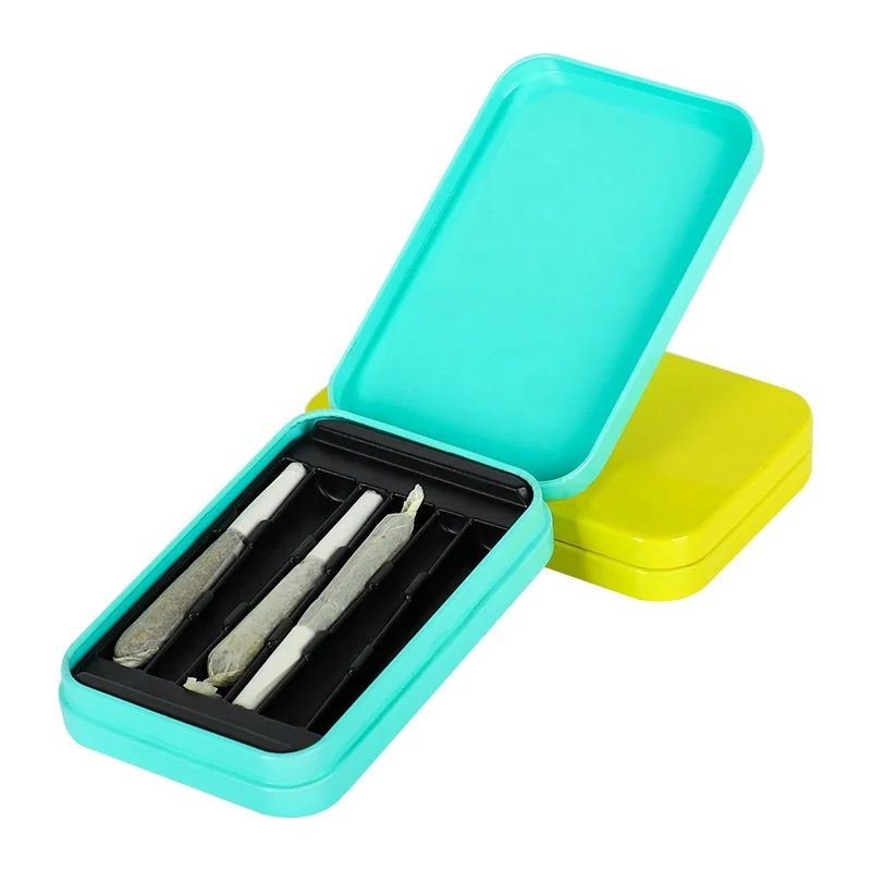 UKETA индивидуальный логотип и цвет прочный металлический герметичный держатель для сигарет навесной pr-рулон упаковка жестяная