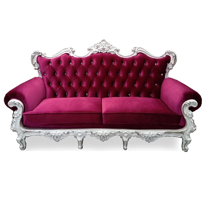 Elegant Italian valencia modern upholstery leather long sofa set for wedding