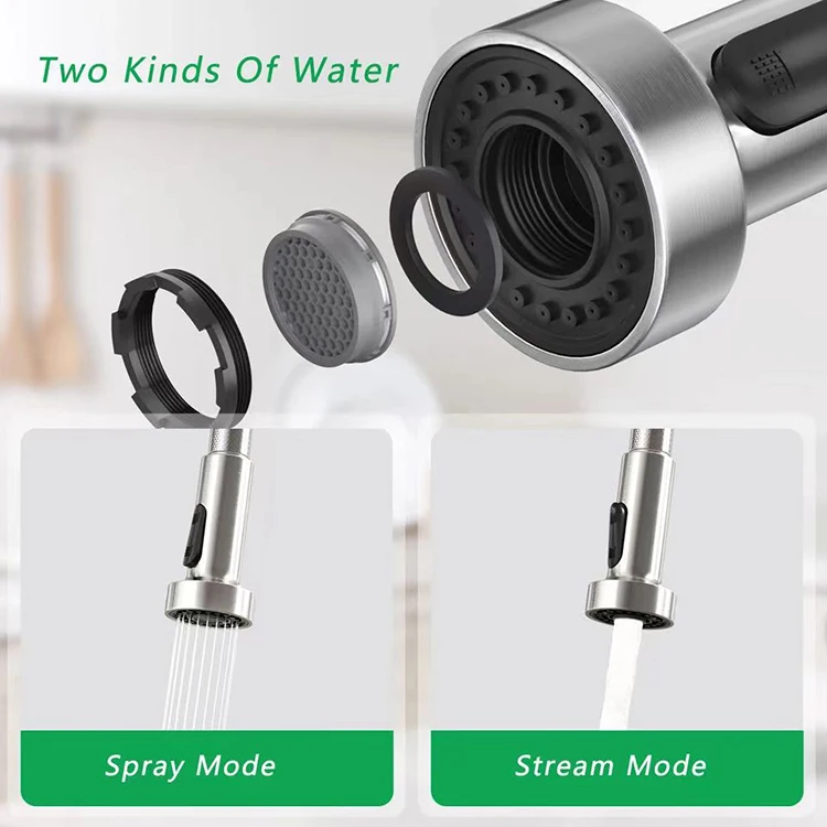 Cheap Pull Out Sprayer Spring Kitchen Mixer Pull Down Stainless Steel Kitchen Faucet