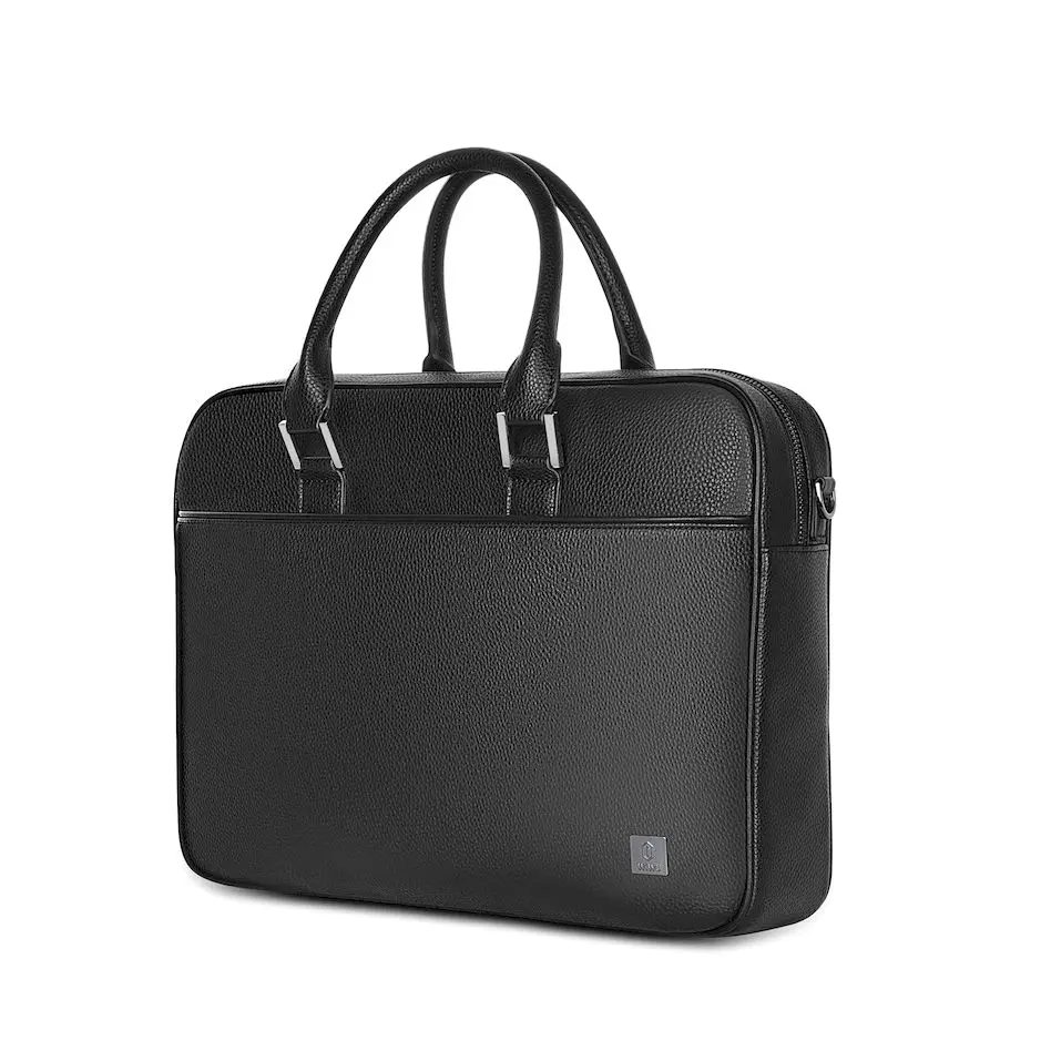 WiWU Unisex Laptop Handbag Finger Print Lock Anti-theft 16 Inch Men Brief Case Computer Bag Business Style PU Leather for Women