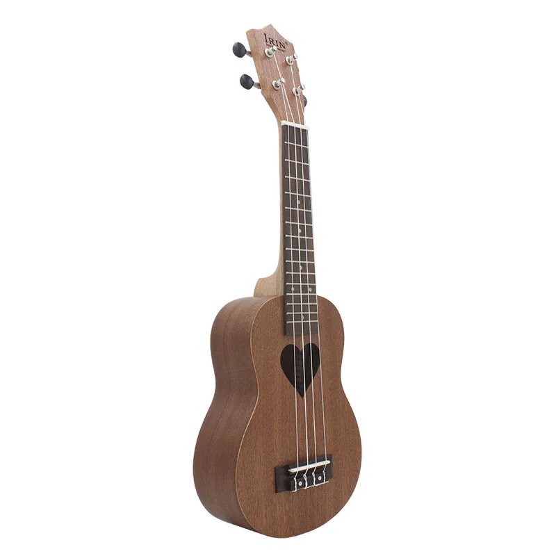High quality 21 inch heart-shaped ukulele 4 string made of Hawaii carbon fiber guitar made of material wood