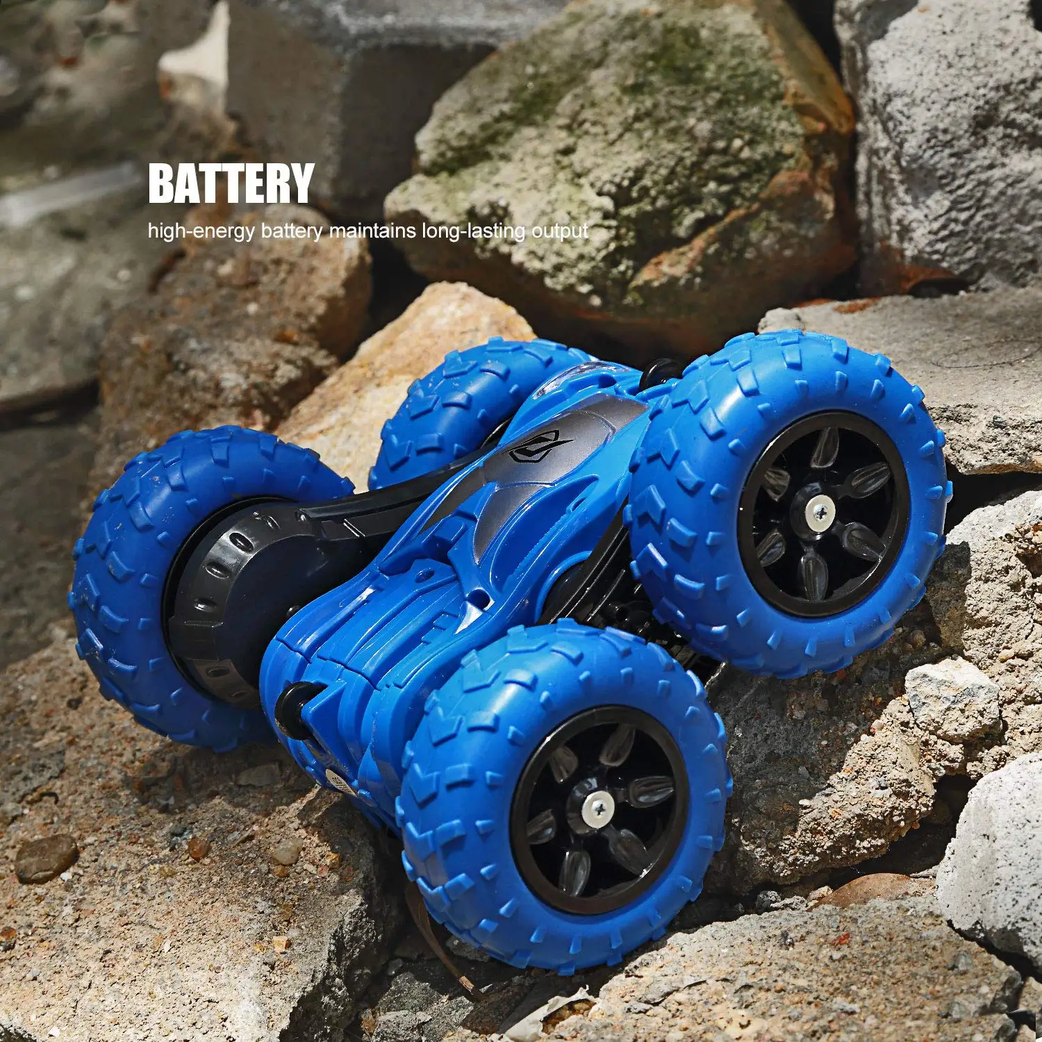 2in1 Double-sided Tank Crawler High Speed Remote Control Stunt RC Drift Car Tumbling Car