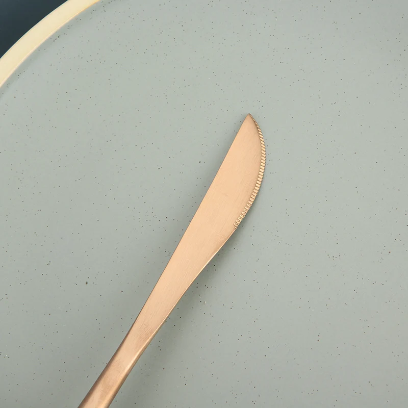 18/0 Cutipol Goa Cutlery Set,Wedding Stainless Steel 430 Matte Silver Black Gold Flatware Sets