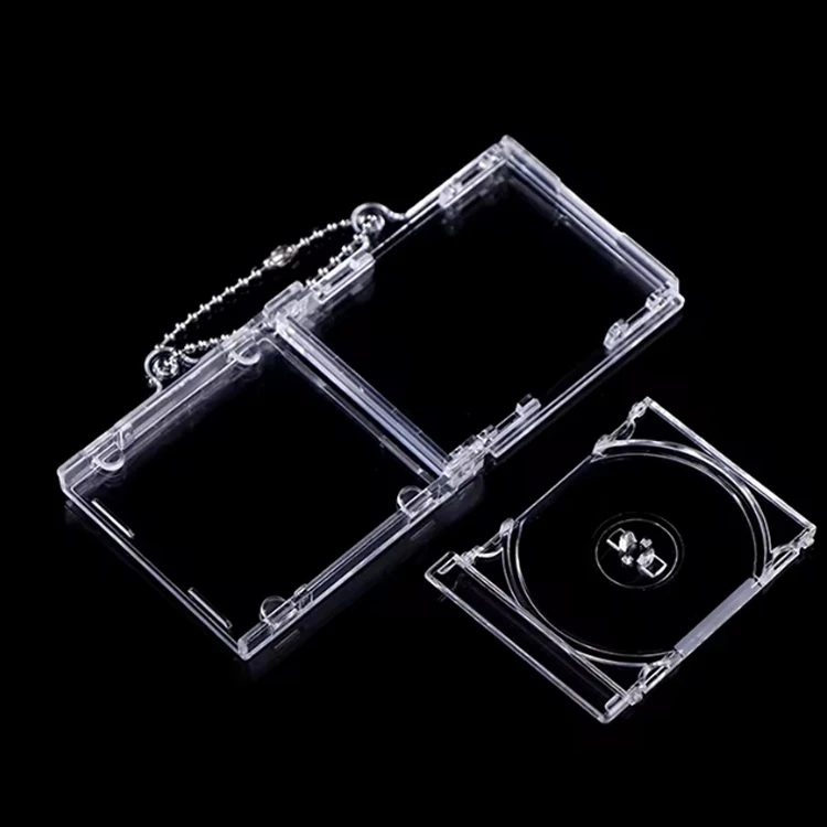 Custom acrylic cd case keychain keyholders acrylic keychain cd album
