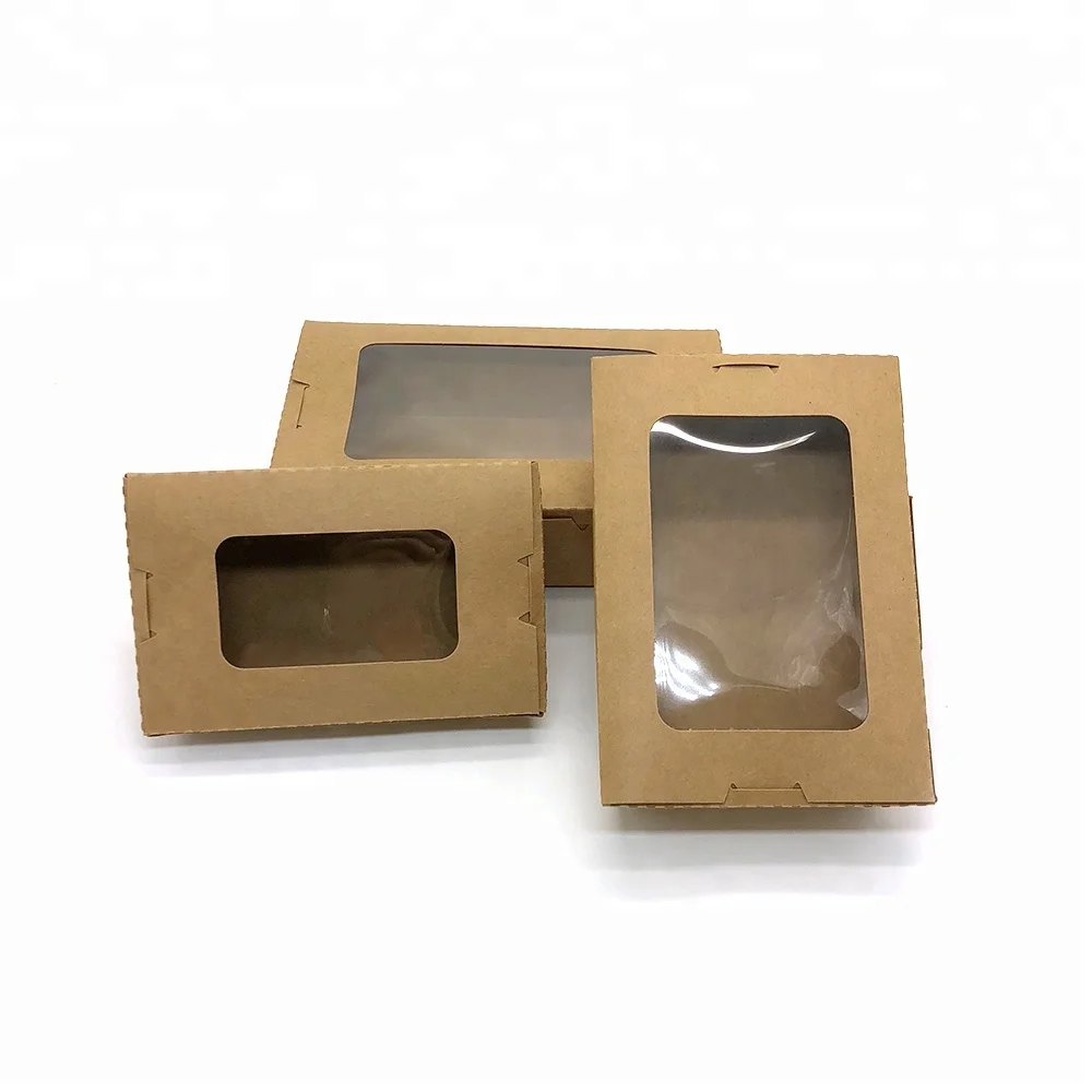 To go Chinese noodle box salad packaging window lunch box