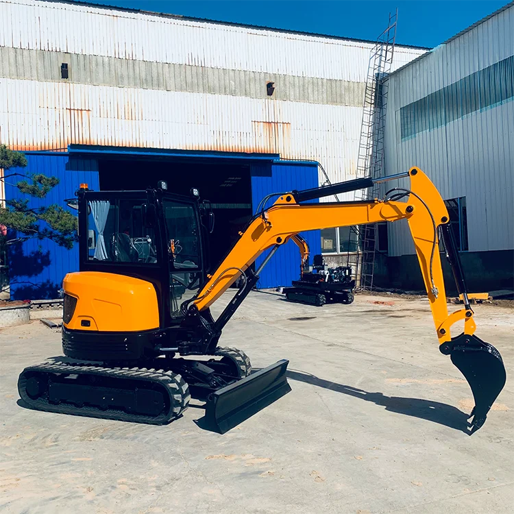 SOAO excavator mini compact 2 ton diesel excavator rubber tracks with attachments FREE SHIPPING