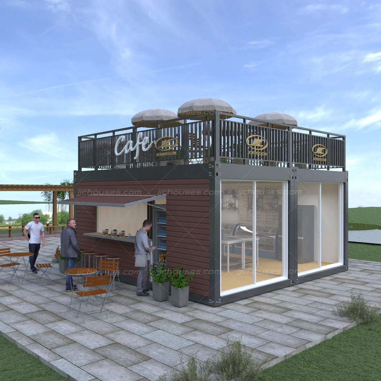 Shipping containers cafe for sale,shipping container bar for sale,manufacture 5 bedroom house shipping container coffee shop