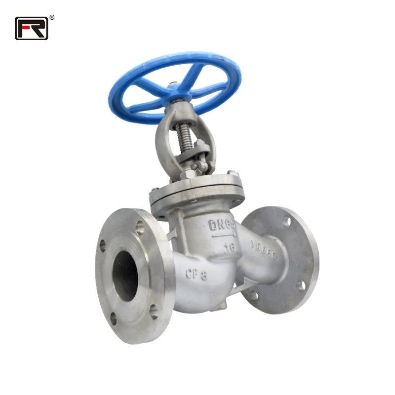 factory wholesale DN25-DN300 control API ANSI 150LB  WCB JIS 10K  industrial  stainless steel 304  Manual flange globe valve