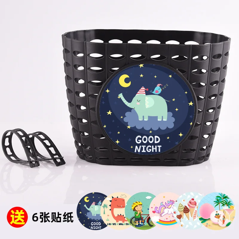 Bicycle Wall Hanging Basket Children Hollow Children Bike Basket Bike Tricycle Scooter Storage Front Handlebar Plastic
