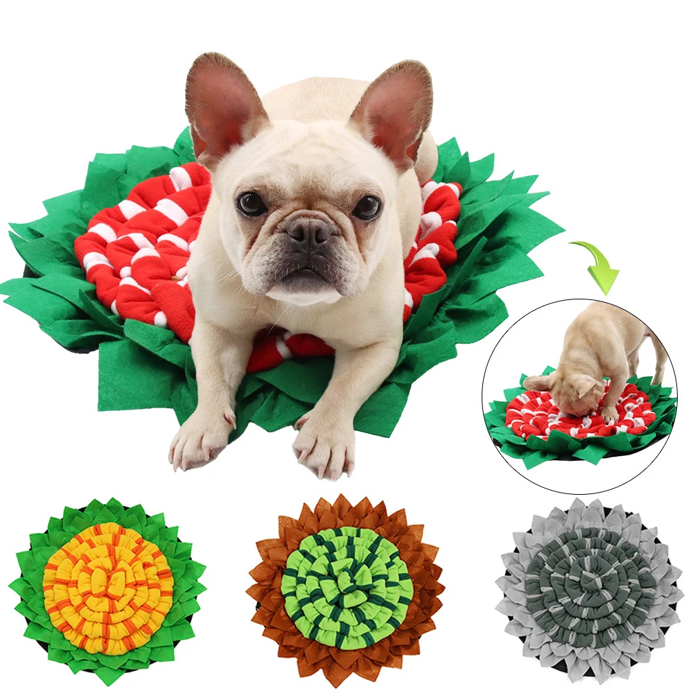 Sustainable Snuffle Training Blanket Mat for Dogs Pet Feeding Mat with Sniffing Pads Eco-Friendly Application