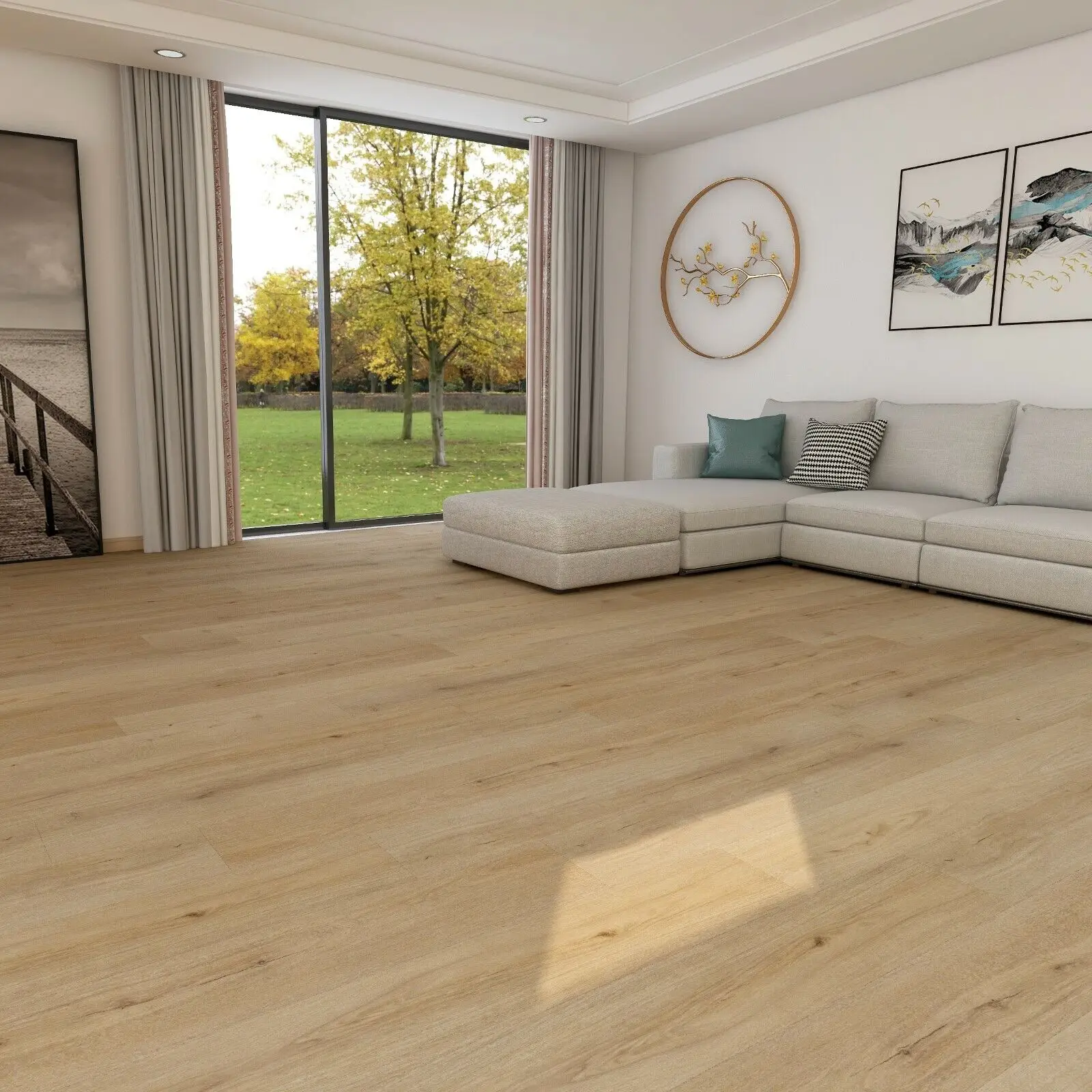 Wood Looking Laminate Flooring Spc Vinyl Good Quality Laminate Flooring Iso9001 Iso14001