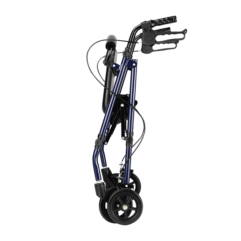 foldable lightweight walking aids walker rollator  with seat for elderly disabled people