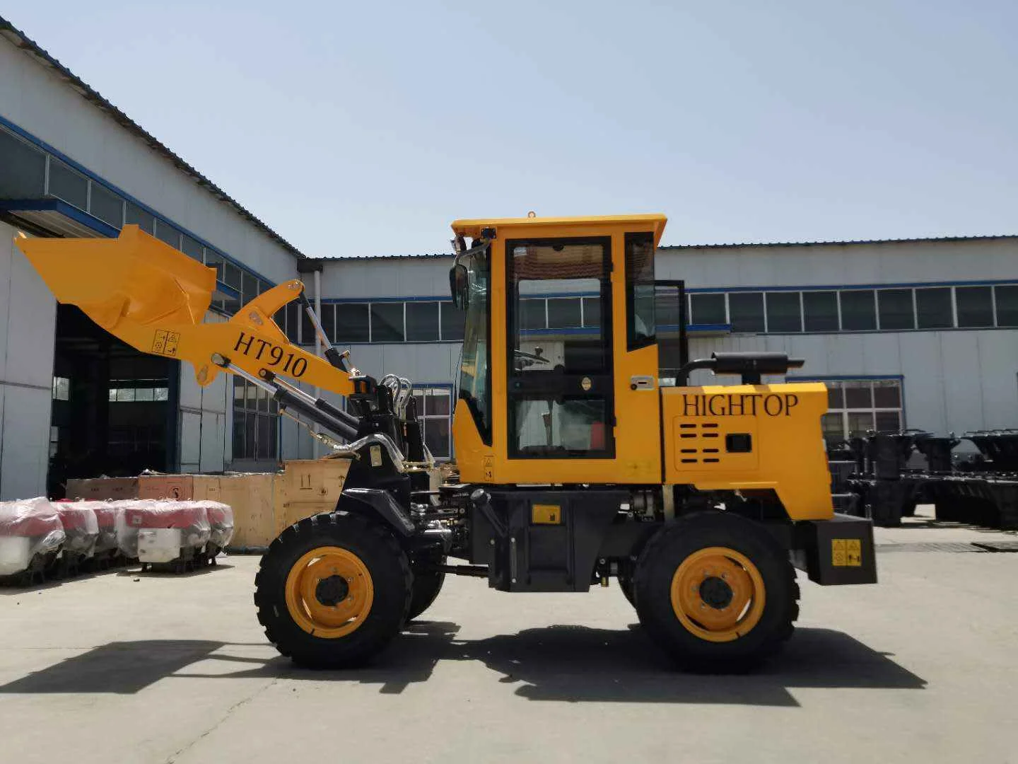 Front loader 1.7m3 bucket 3 ton wheel loader for concrete wall panel production