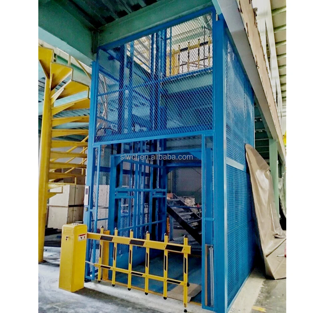 2 ton Industrial Goods Lift for Sale Vertical Hydraulic Warehouse Cargo Lift