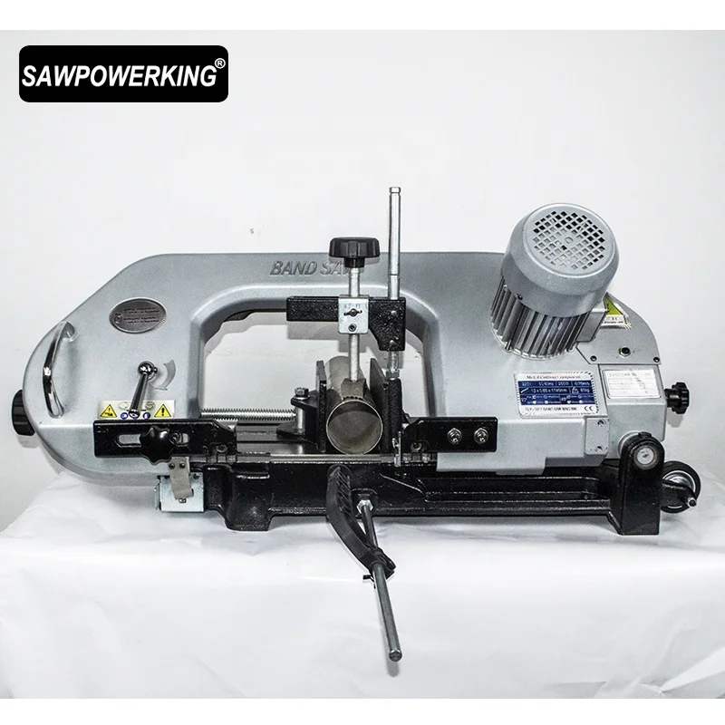 SAWPOWERKING 8' wood cutting DLY-18F1 mini table horizontal band saw machine