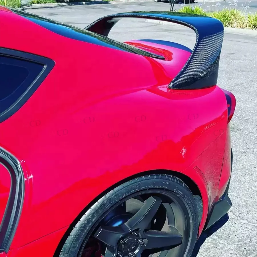 MB Style Carbon Fiber Rear Trunk High Wing Spoiler For Supra G/GR A90 A91 Mk Mk5 Rear Spoiler Wing  Car Parts