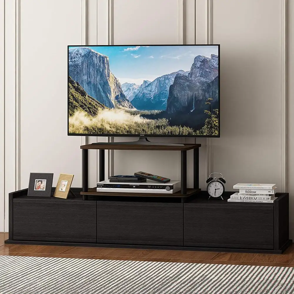 Turn-N-Tube 2-Tier Elevated TV Stand