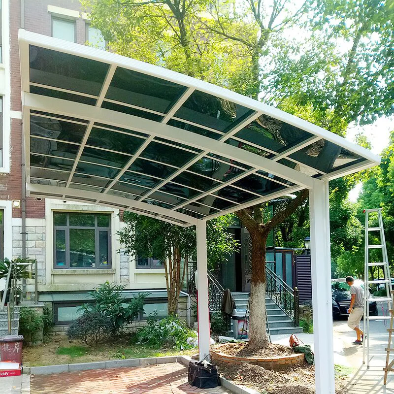 Metal Modern Aluminum Carport Designs Single Sturdy Garages Canopies Carports Shade Canopy Carport Aluminium For Car Parking