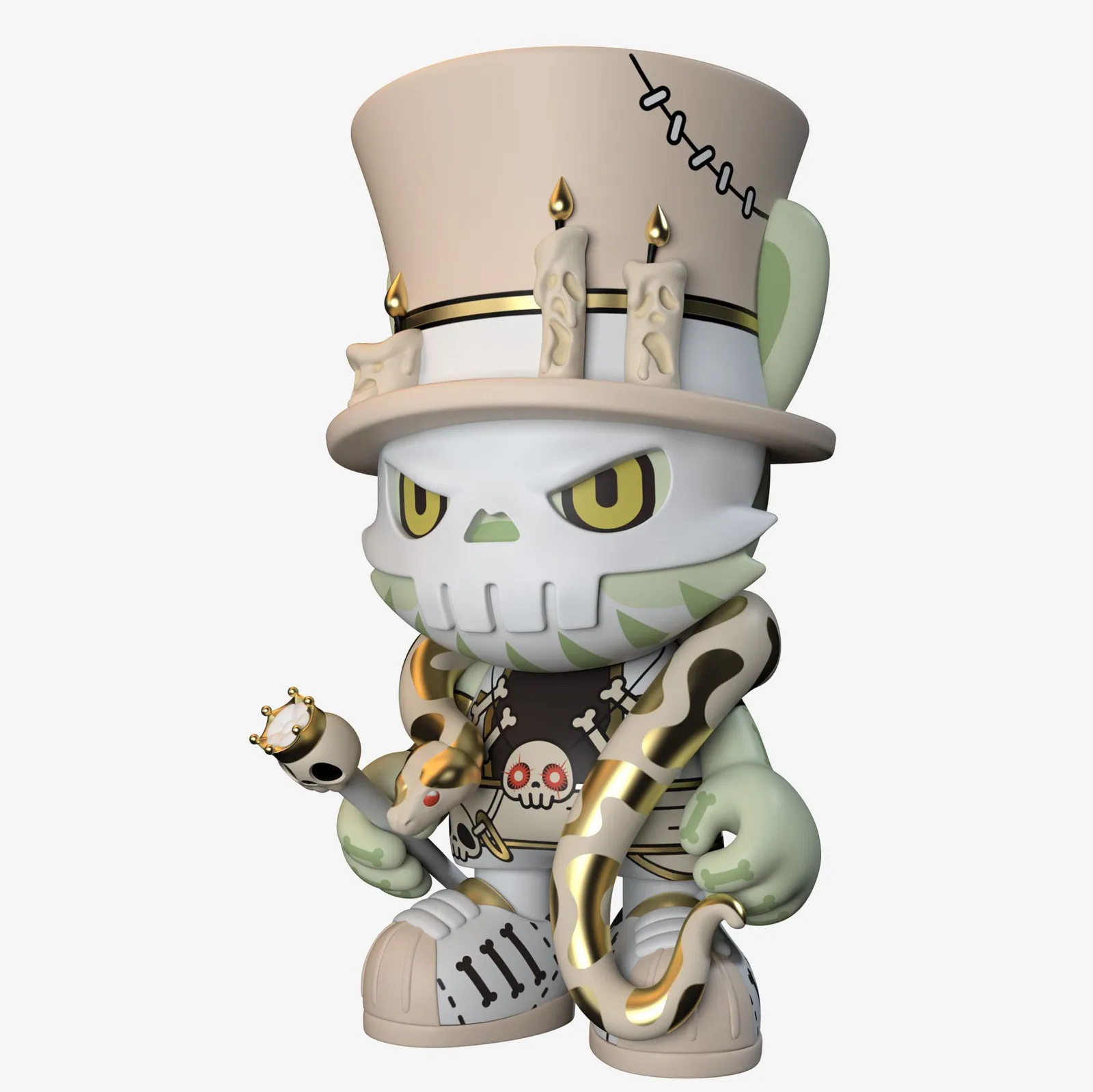 Custom 3D Chrome Resin Statue / Collectible Art Toy Figure / Designer Resin Toy Manufacturer