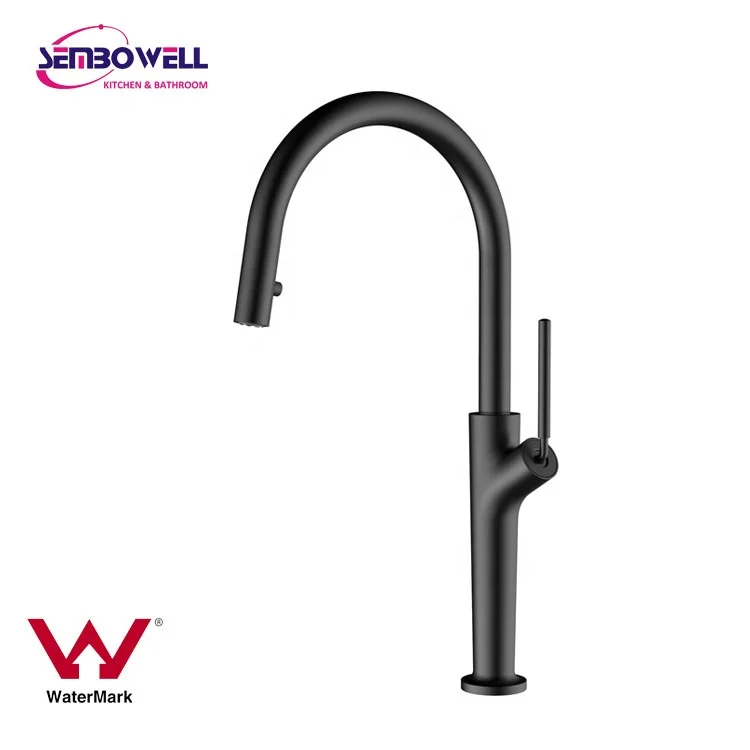 Watermark  Pull Out Kitchen Sink Faucet Kitchen Brass Deck Mounted Hot And Cold Water Kitchen Mixer