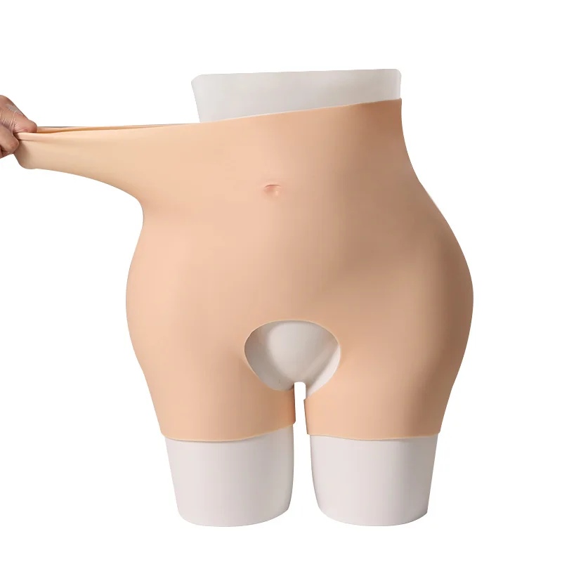Silica Gel Sexy large silicone panties buttocks  Hips New Style Silicone bum Sexy Hip Pants Silicone Rubber Hip Pants Open Front