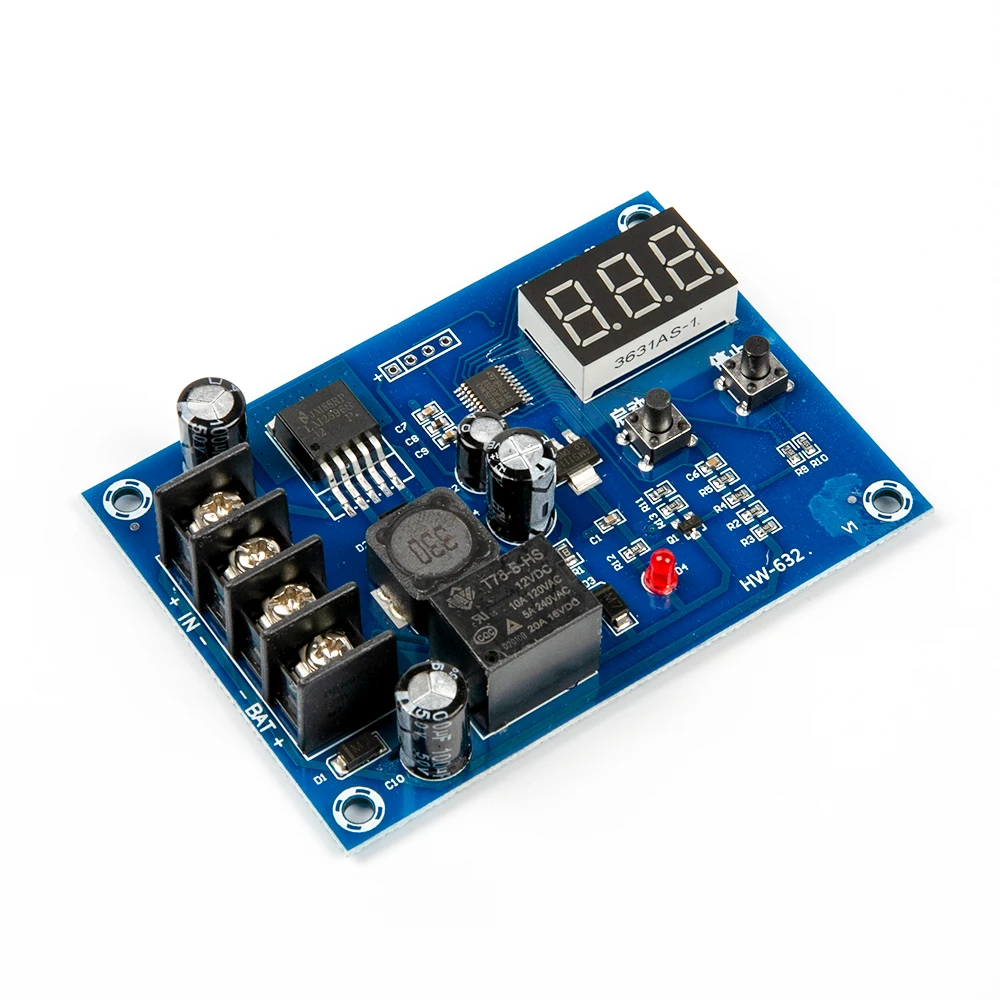 XH-M603 Charging Control Module 12-24V Storage Lithium Battery Charger Control Switch Protection Board With LED Display NEW