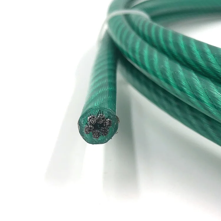 electric bicycle rope plastic coated steel rods PVC coated wire rope