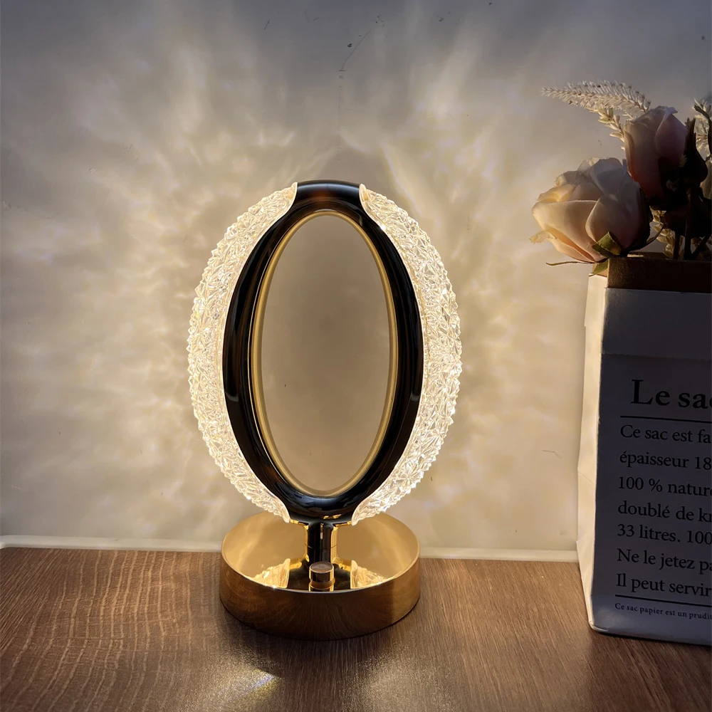 Morden Table Lamp Luxury LED Touch Crystal Lamp For Home Bedroom Restaurant Bar Decorate Night Lights