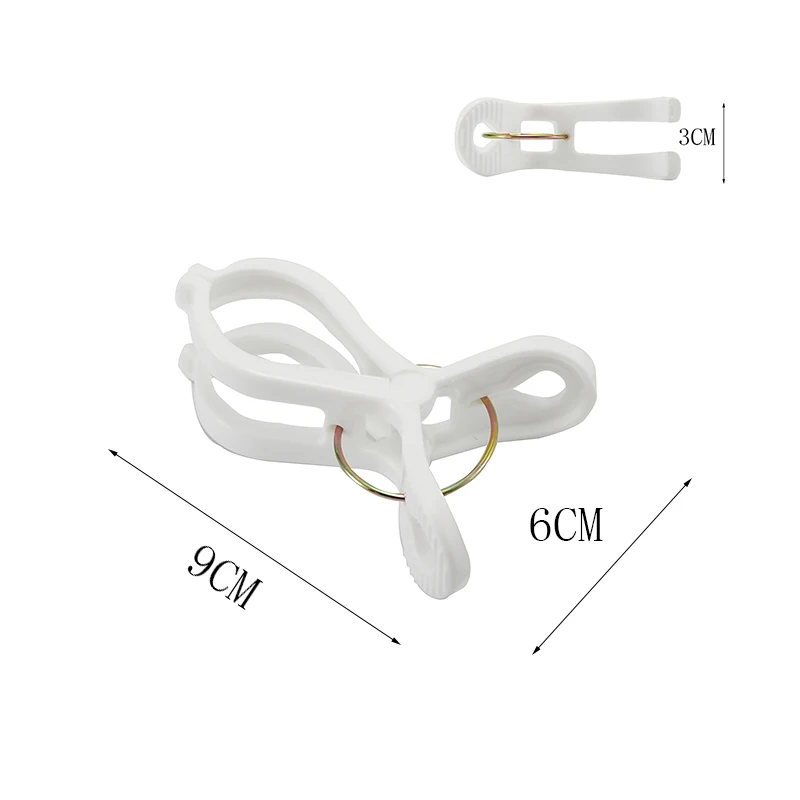 Hanser PS-38 High Quality Household Clothes Pegs Plastic Retainer Hanger Clips Clothespin Windproof Clips For Drying Quilt