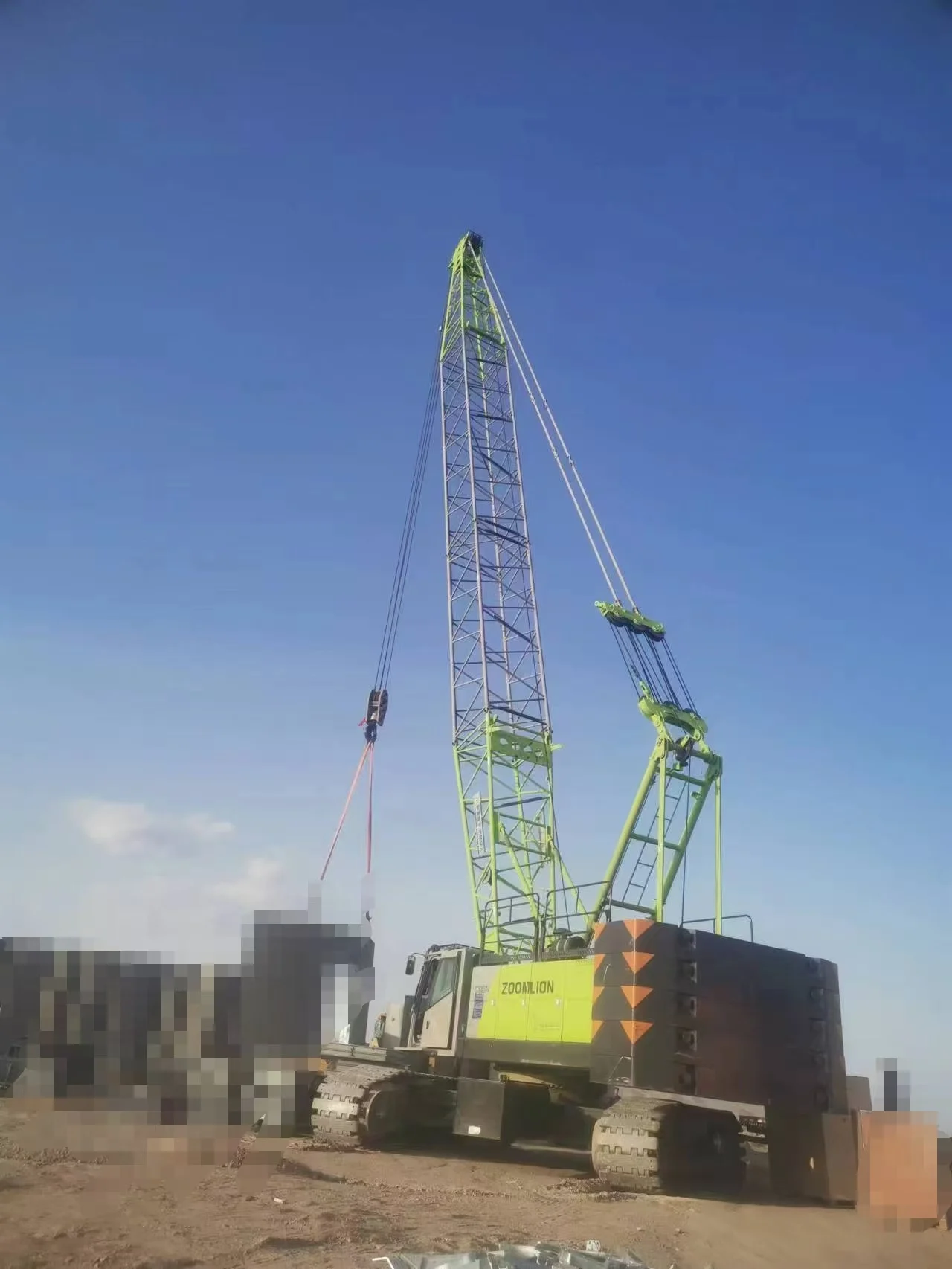 Zoomlion 85 Ton Crawler Cranes Used China Lifting Machine with Core Components for Building Material Shops