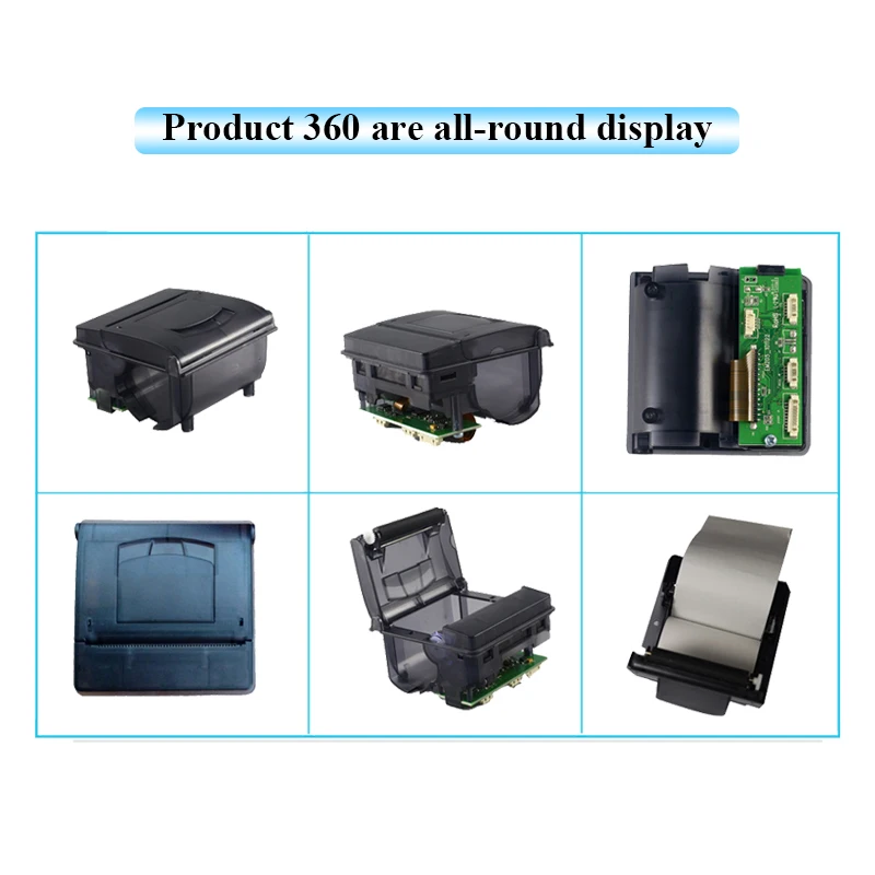 JEPOD JP-QR205 58mm BT TTL RS232 Thermal Receipt Printer POS58 Panel Printer Mini Embedded Panel Printer for Taximeter Printing