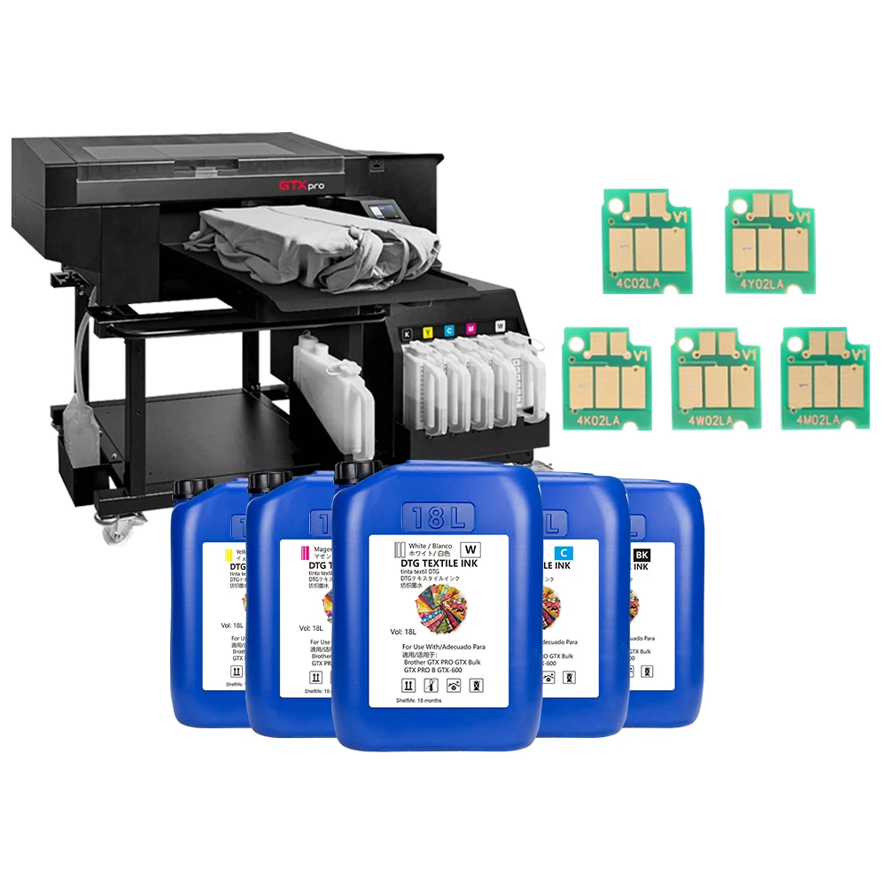 Hot sale DTG Ink 18L Barrel Drum For Brother GTX-600 GTX Bulk GTX PRO B Printhead With Chip