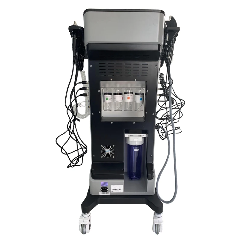 The latest 8 in 1 rf skin care machine microdermabrasion machine for skin deep cleansing